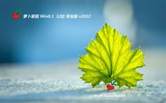 新萝卜家园免激活win8.1 32位最新游戏版v2022.02